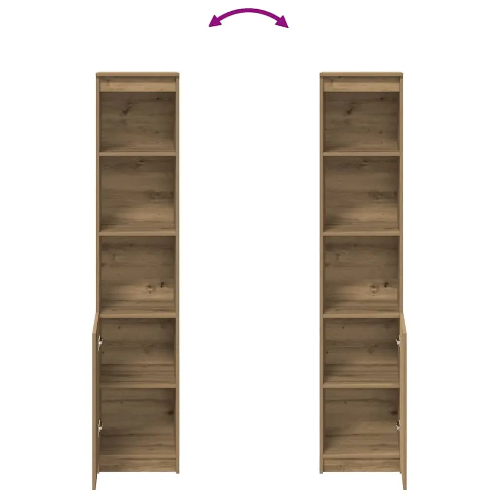 Highboard Buffet Organiser Engineered Wood Brown 375x35x180cm Storage Cabinet