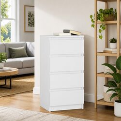 Versatile White Sideboard Storage for Every Room 37.5x35x76cm