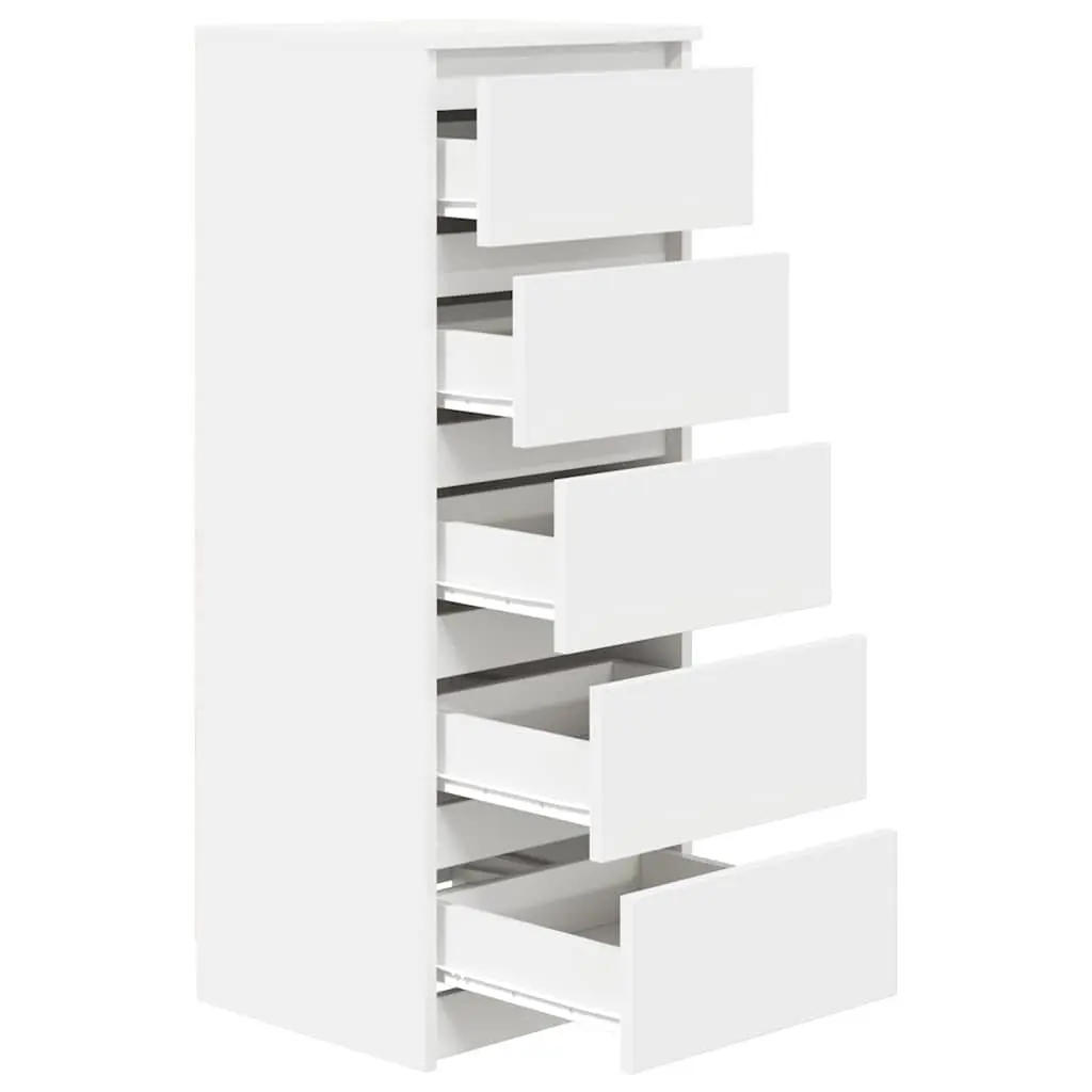 Storage Cabinet Sideboard Engineered Wood White With Drawers 375x35x99cm Furniture