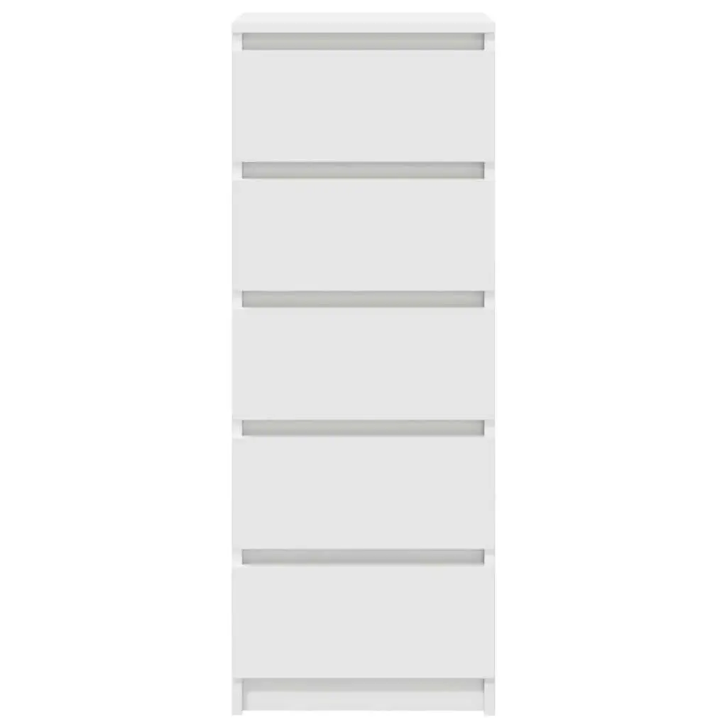 Storage Cabinet Sideboard Engineered Wood White With Drawers 375x35x99cm Furniture