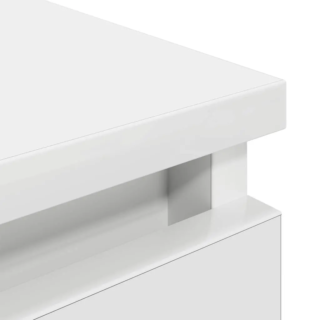 TV Cabinet Engineered Wood White 80 x 35 x 54 cm Storage Unit Living Room Bedroom Furniture