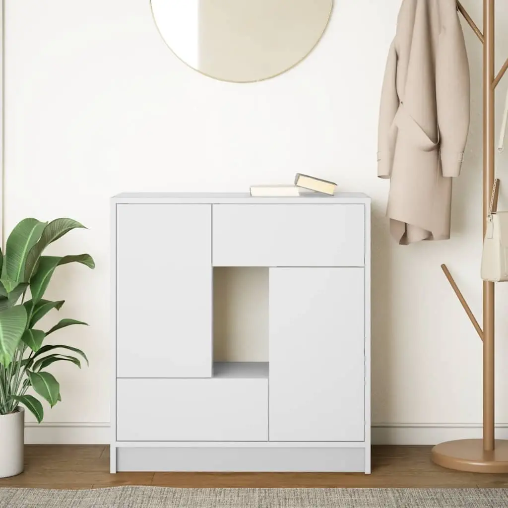 White Sideboard for Living and Dining Areas