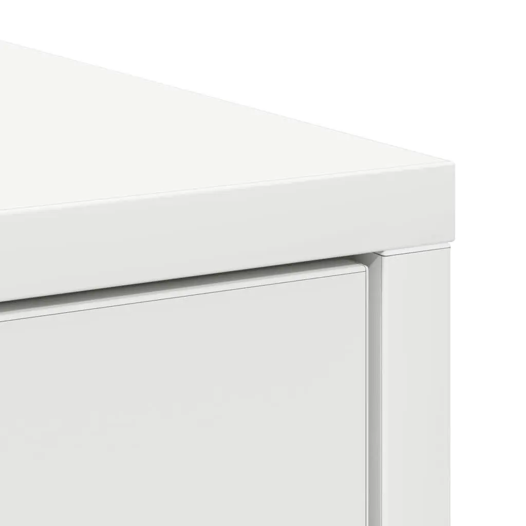 White Sideboard Buffet Cabinet with Doors Drawers Living Room Storage Organizer