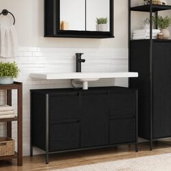 Practical Bathroom Basin Cabinet with Organisational Features