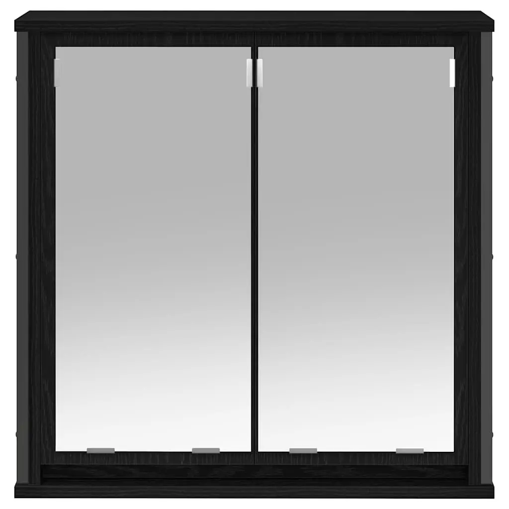 Black Oak Cabinet for Bathroom Organization