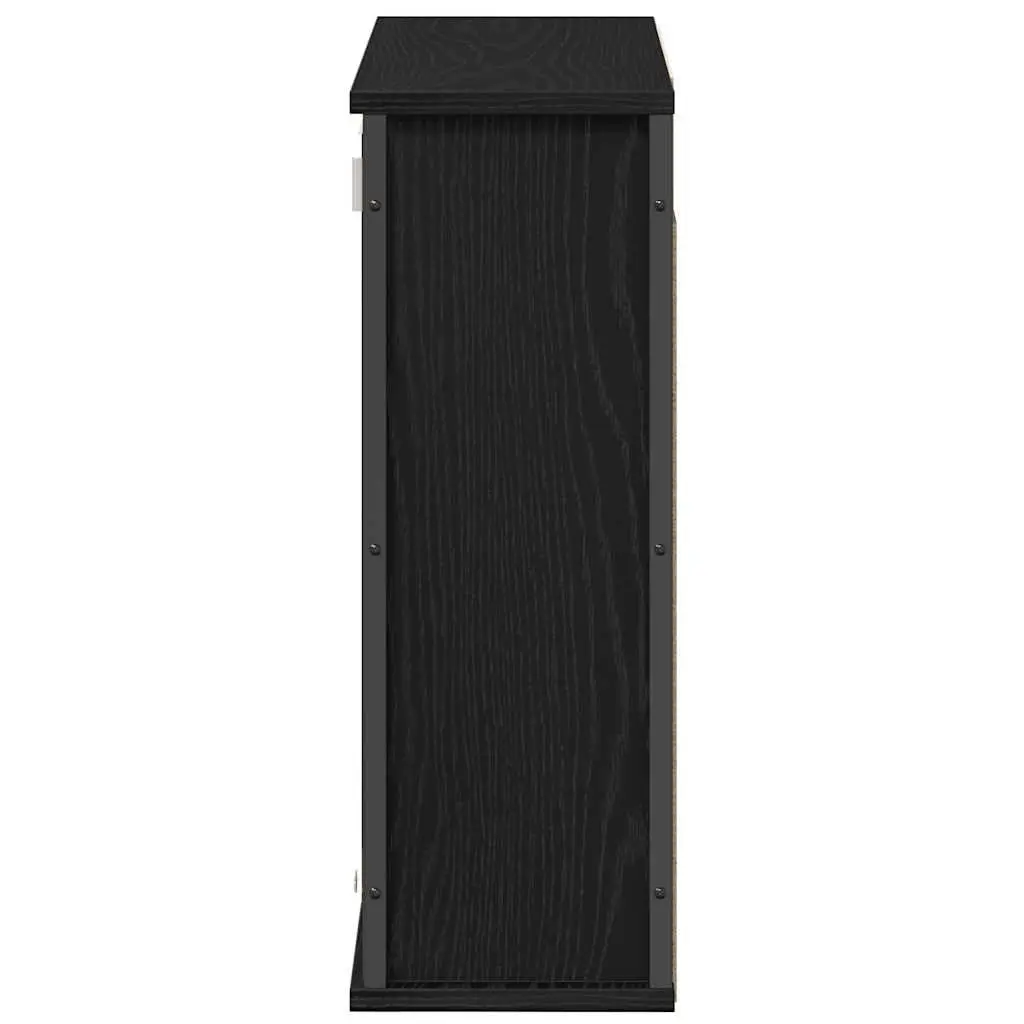 Black Oak Cabinet for Bathroom Organization