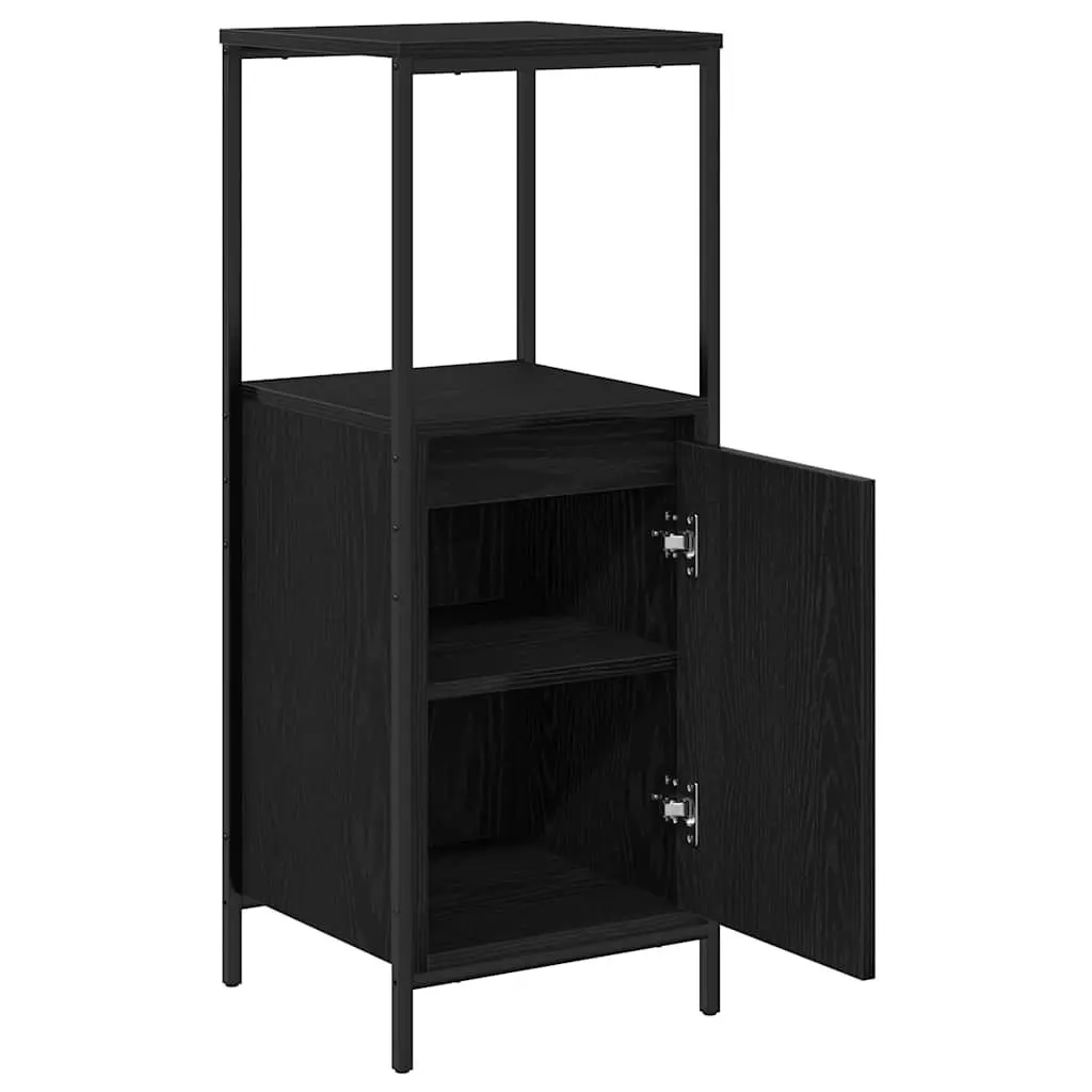 Bathroom Vanity Cabinet Engineered Wood 36x35x95cm Black Oak