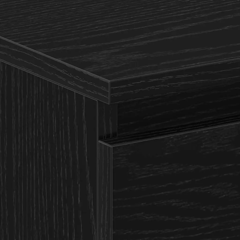Bedside Cabinet Engineered Wood 30x30x40cm Black Oak