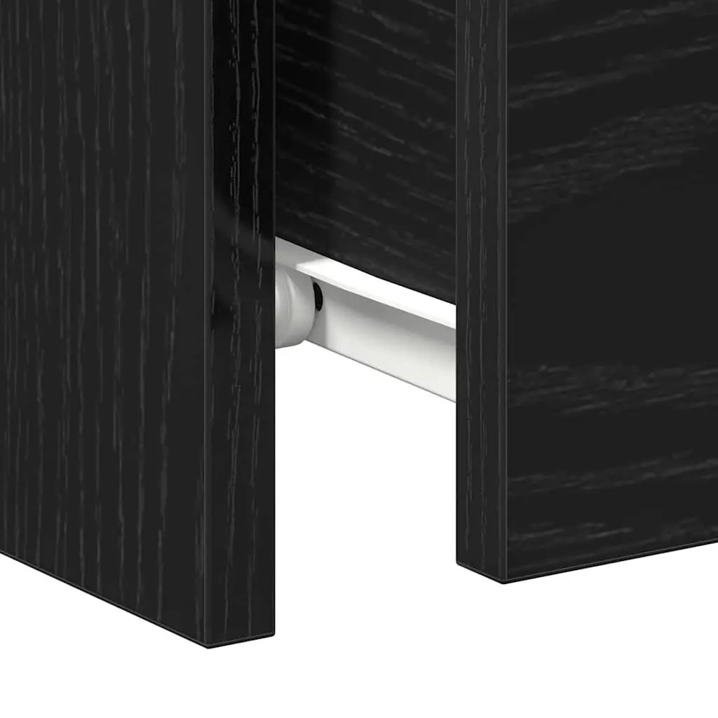 Bedside Cabinet Engineered Wood 30x30x40cm Black Oak