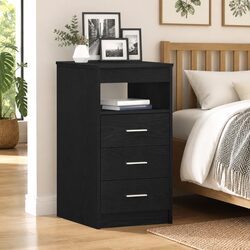 Versatile Black Oak Drawer Cabinet for Any Room