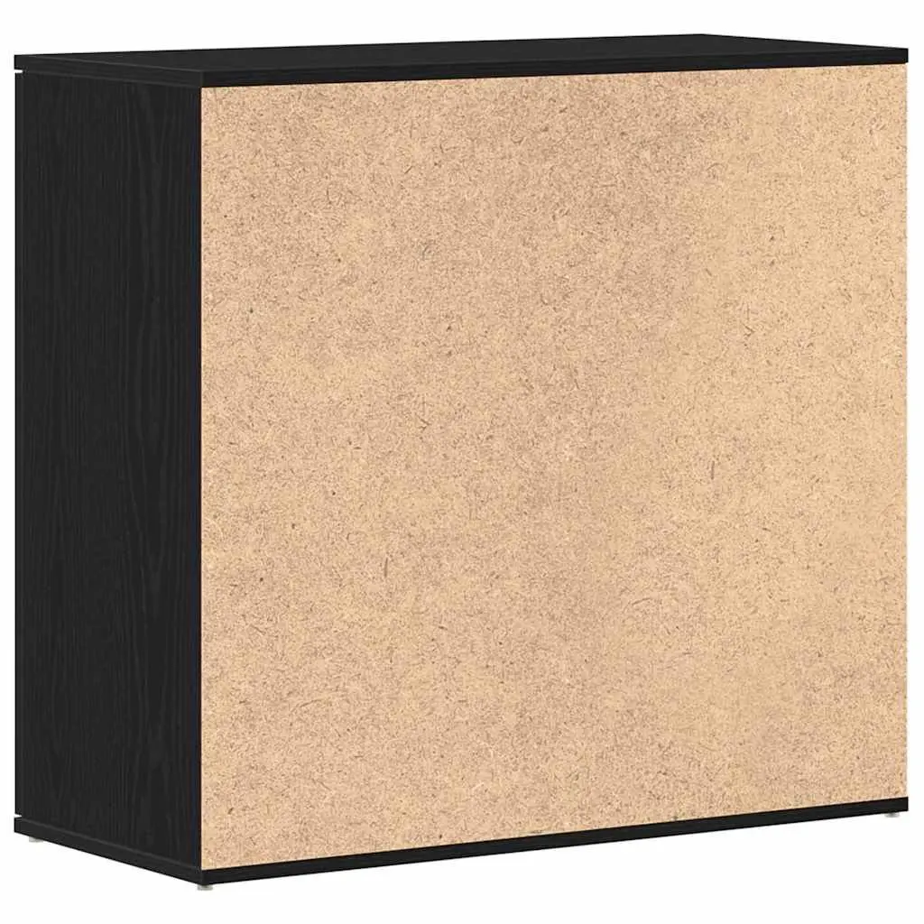 Sideboard Engineered Wood Black 80x36x75cm Storage Cabinet Buffet