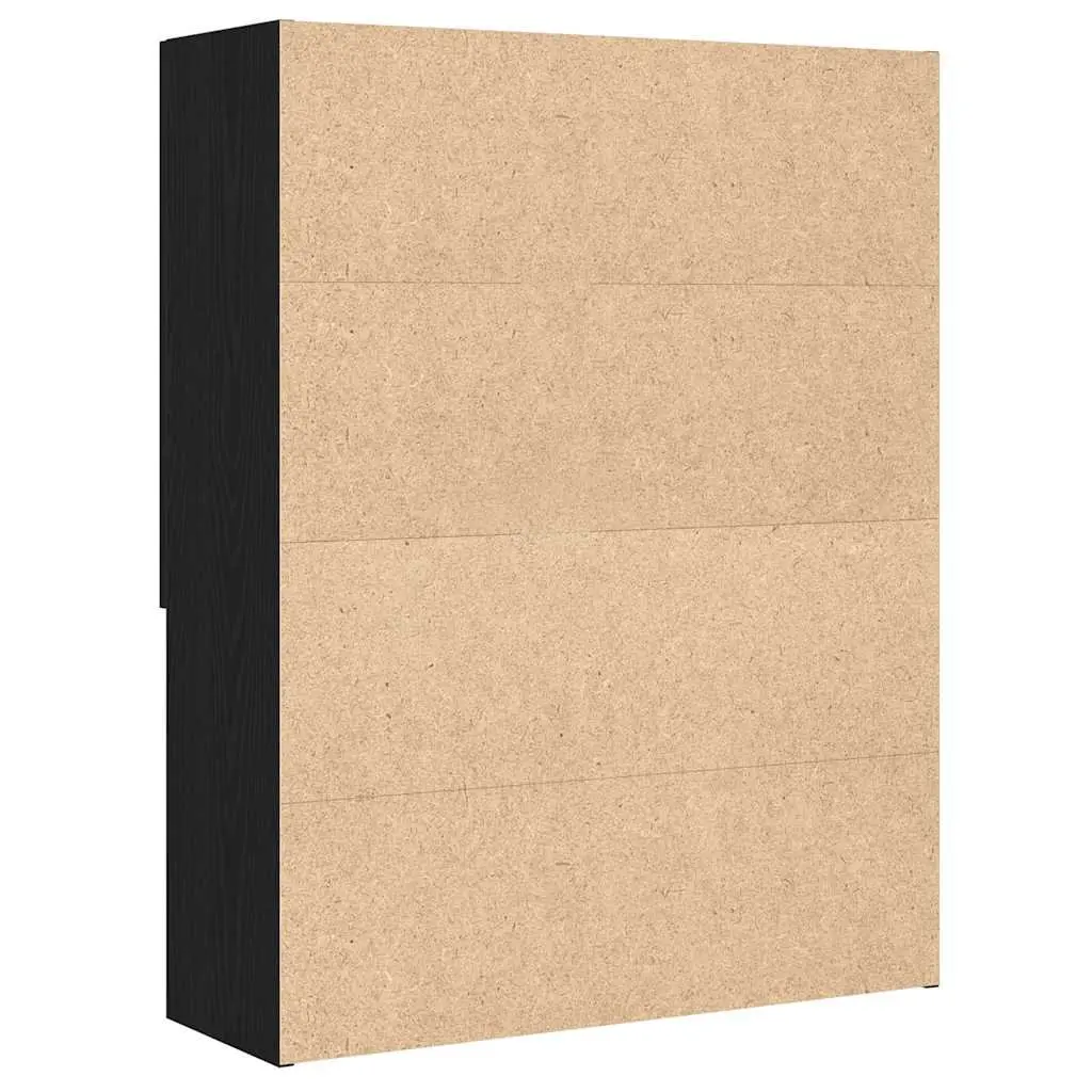 Washing Machine Cabinet Engineered Wood 70.5 x 25.5 x 90 cm Black Oak Storage Organiser Bathroom Laundry Room