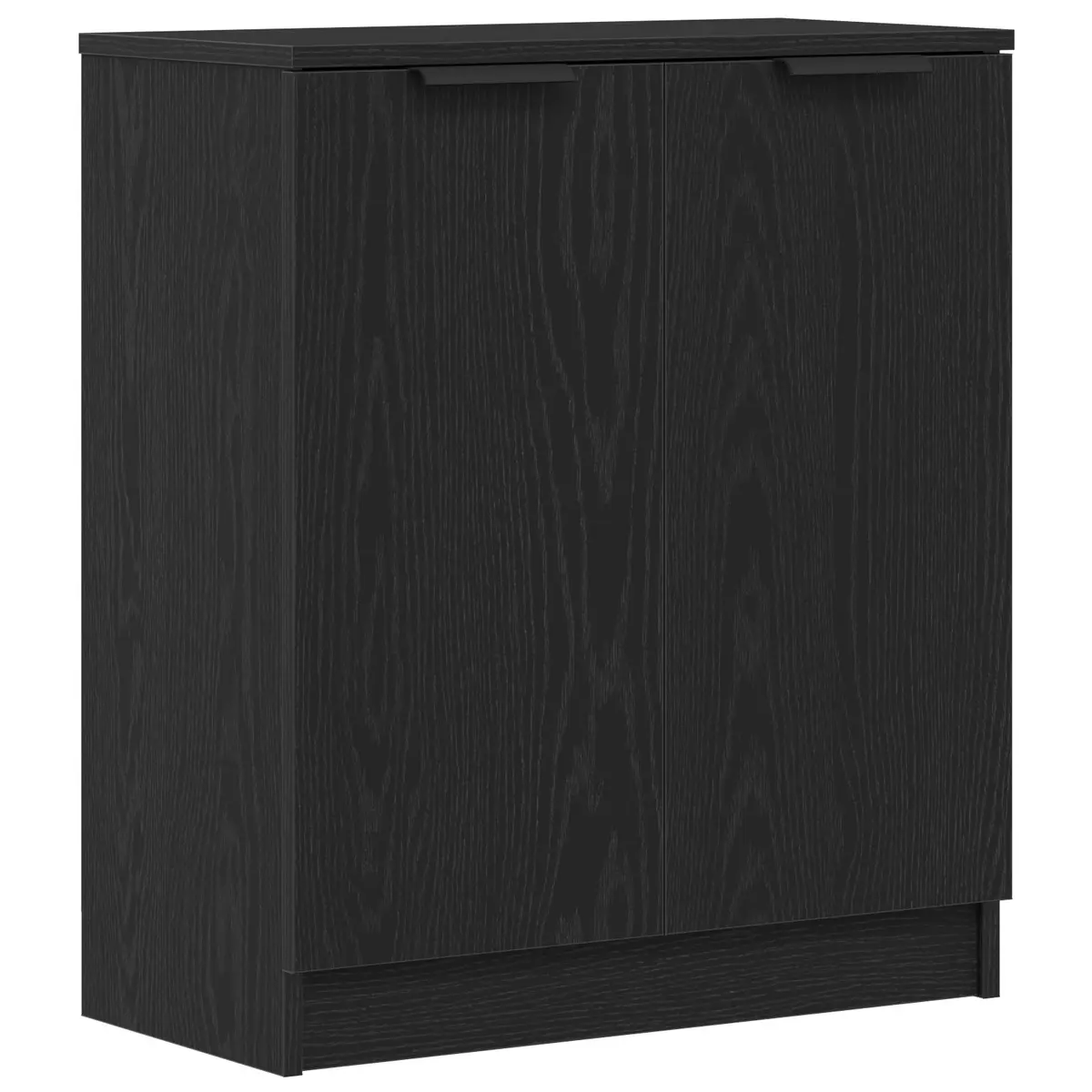Sideboard Engineered Wood 60x30x70cm Black Modern Storage Cabinet Living Dining Room