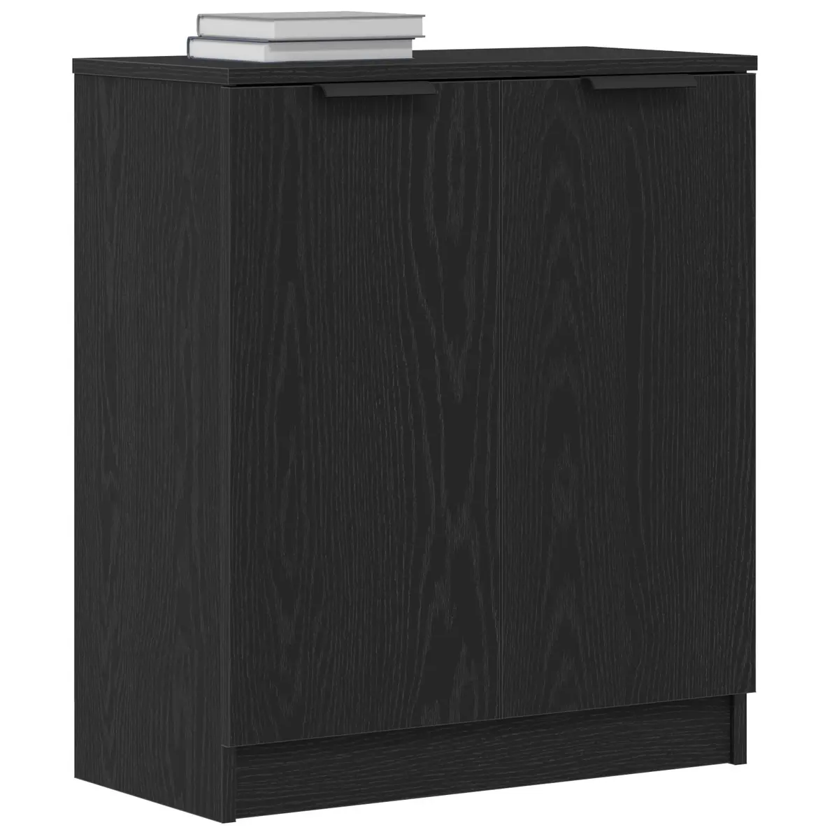 Sideboard Engineered Wood 60x30x70cm Black Modern Storage Cabinet Living Dining Room