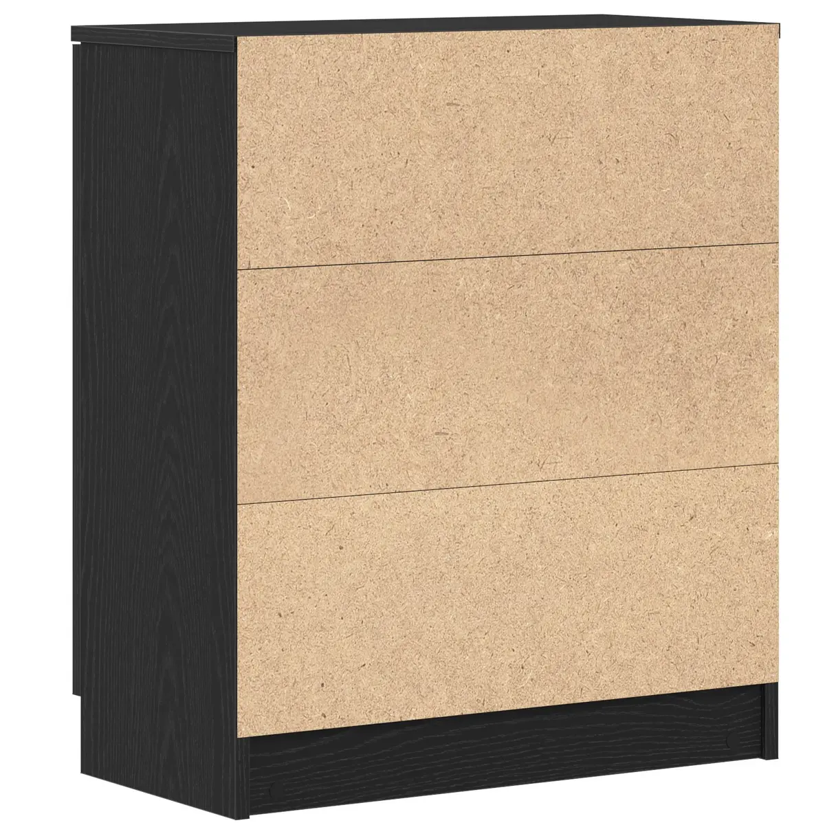 Sideboard Engineered Wood 60x30x70cm Black Modern Storage Cabinet Living Dining Room