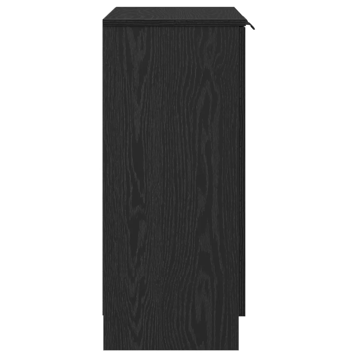 Sideboard Engineered Wood 60x30x70cm Black Modern Storage Cabinet Living Dining Room