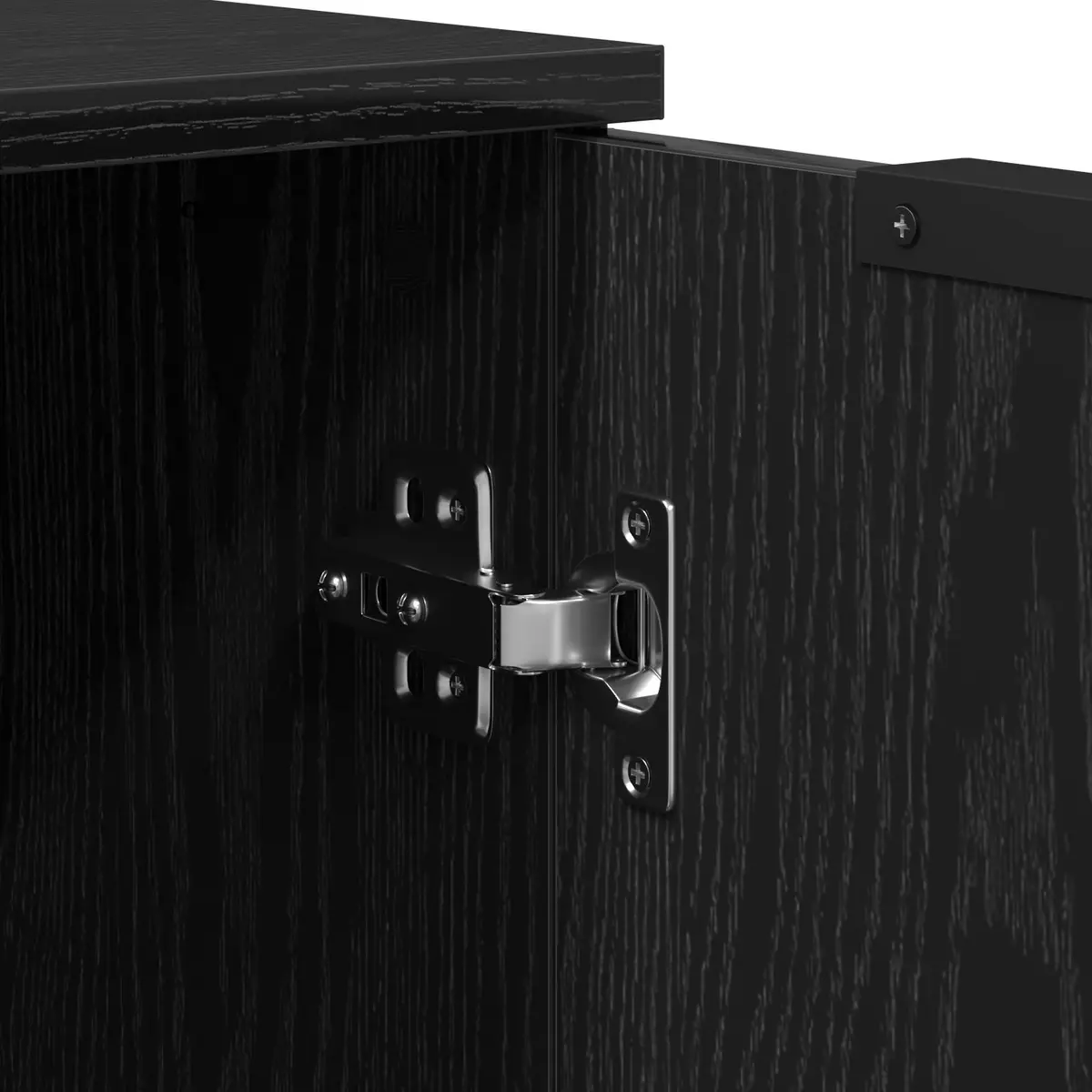 Sideboard Engineered Wood 60x30x70cm Black Modern Storage Cabinet Living Dining Room