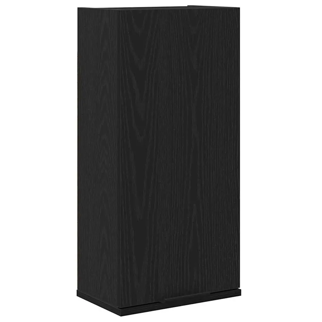 Wall-mounted Bathroom Cabinet Engineered Wood 32 x 20 x 67 cm Black Oak