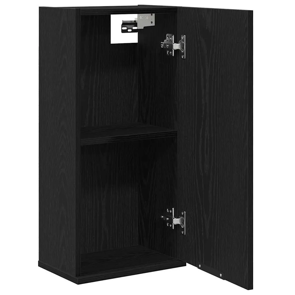 Wall-mounted Bathroom Cabinet Engineered Wood 32 x 20 x 67 cm Black Oak