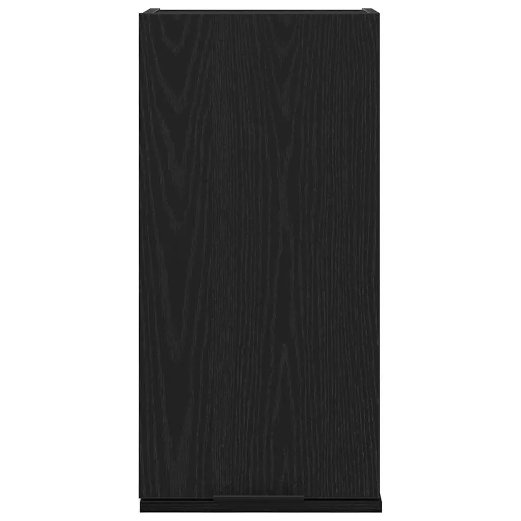 Wall-mounted Bathroom Cabinet Engineered Wood 32 x 20 x 67 cm Black Oak