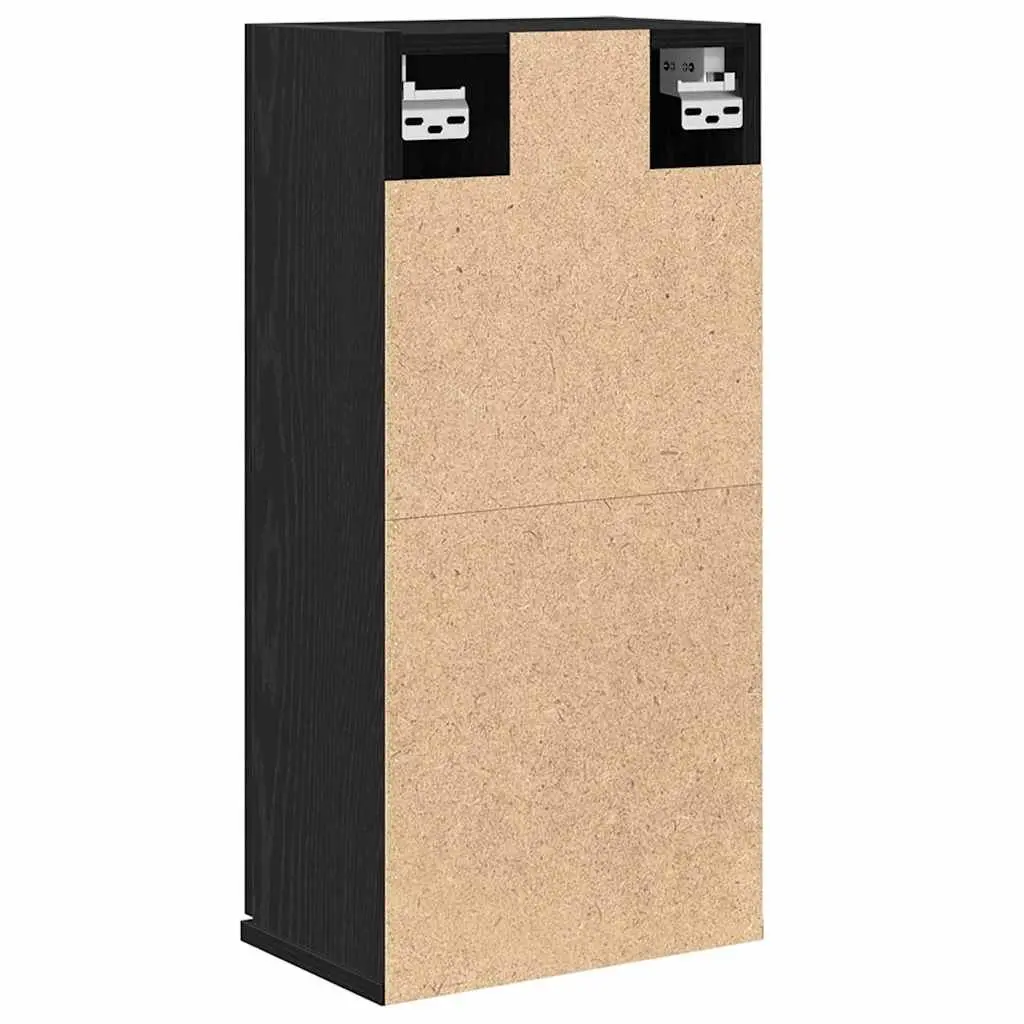 Wall-mounted Bathroom Cabinet Engineered Wood 32 x 20 x 67 cm Black Oak