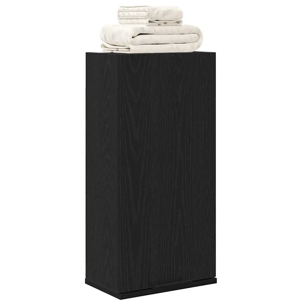 Wall-mounted Bathroom Cabinet Engineered Wood 32 x 20 x 67 cm Black Oak