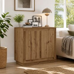Practical Brown Buffet Cabinet for Home Organization