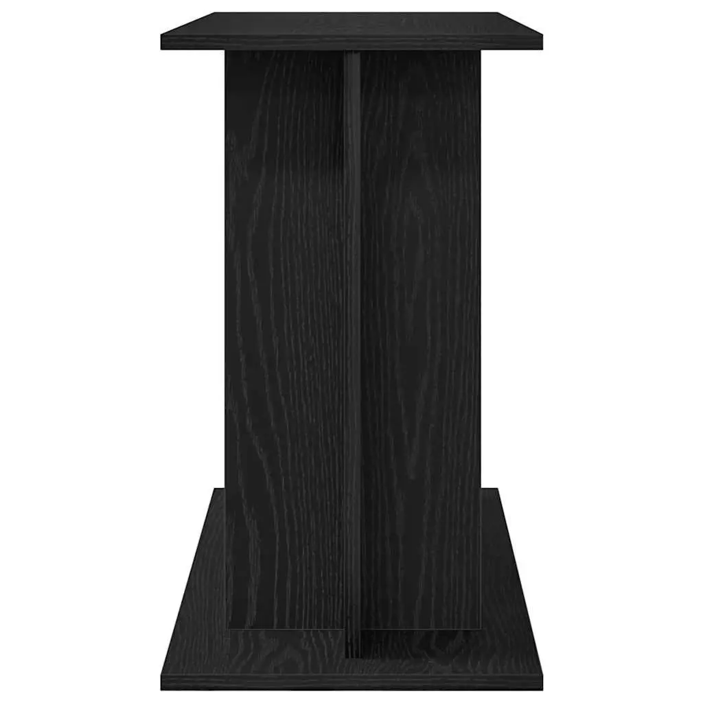 Aquarium Stand Engineered Wood 3-Tier Storage Display Cabinet Black