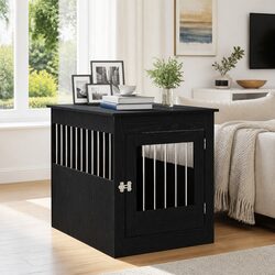 Practical Dog Crate Furniture End Table for Home Use