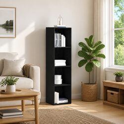 Functional Black Oak Book Cabinet for Every Room