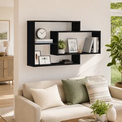 Black Oak Floating Shelf