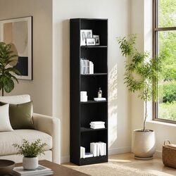Versatile Bookcase with 5 Spacious Shelves for Home Use