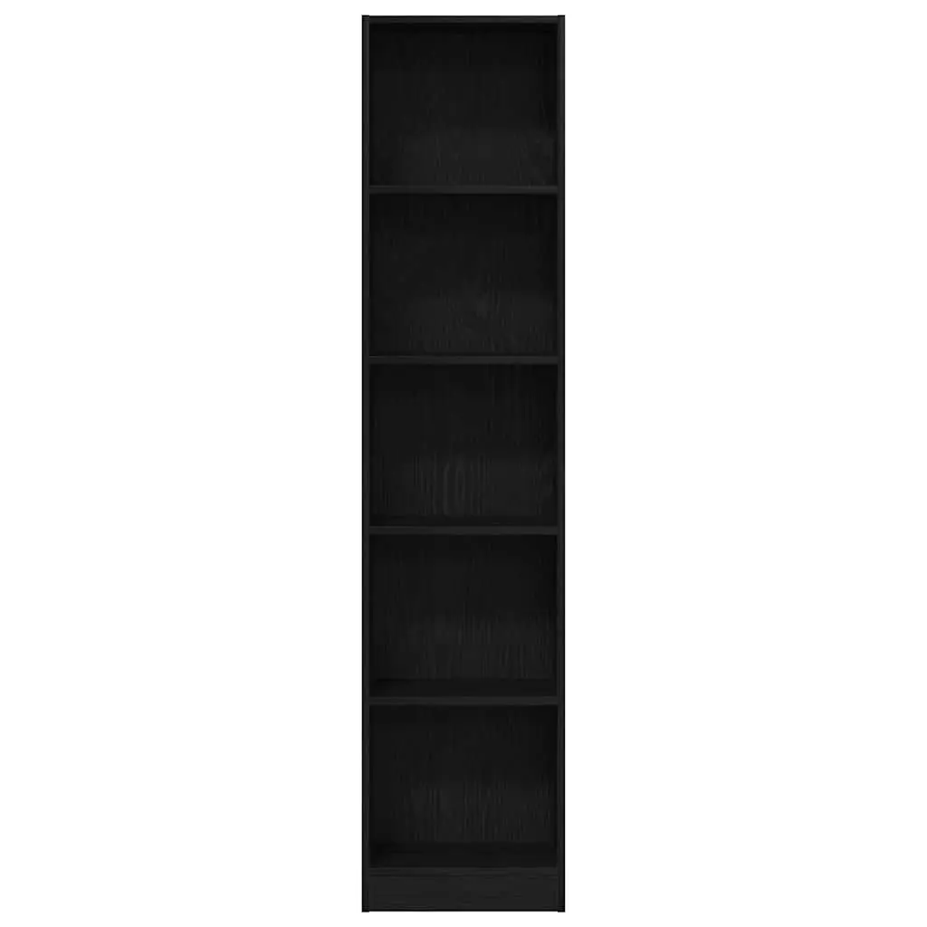Bookcase Engineered Wood 5 Shelves Brown Storage Organiser Display Unit