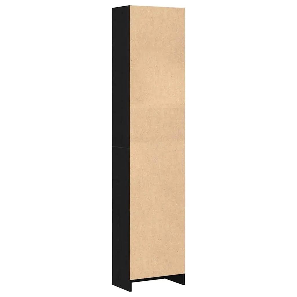 Bookcase Engineered Wood 5 Shelves Brown Storage Organiser Display Unit