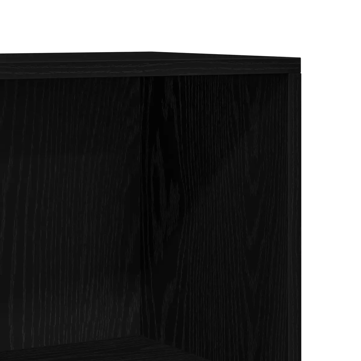 Bookshelf Engineered Wood Freestanding 60 x 24 x 176 cm Black Oak Modern Storage Unit