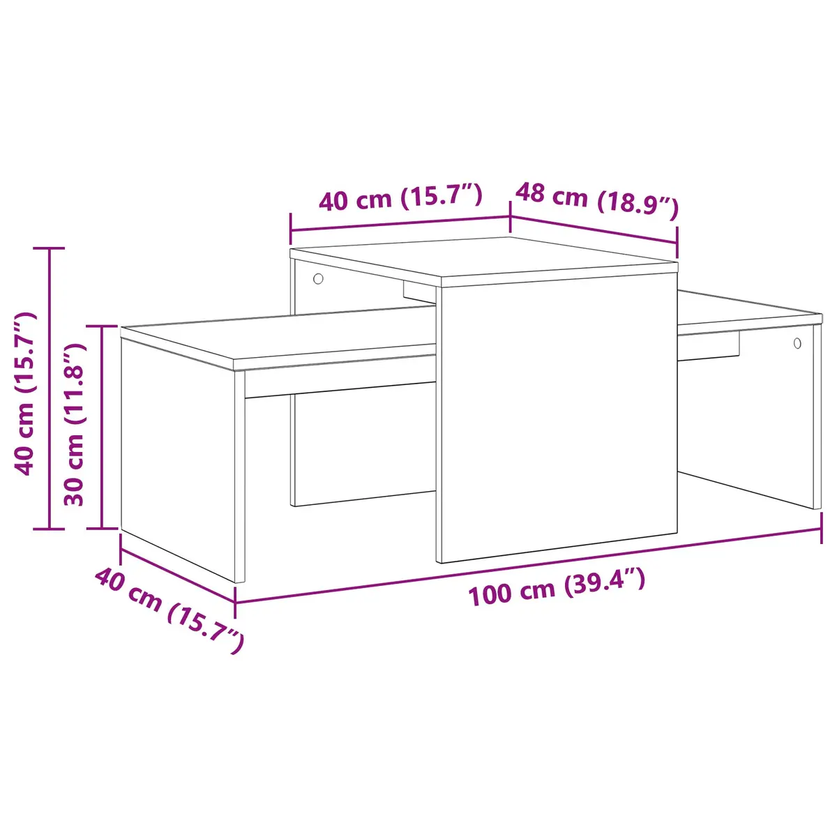 Nesting Tables for Space-Saving Living Room Solutions