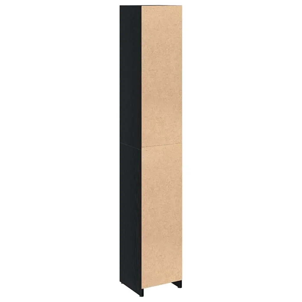 Black Oak Bathroom Vanity Cabinet 30x30x183.5cm