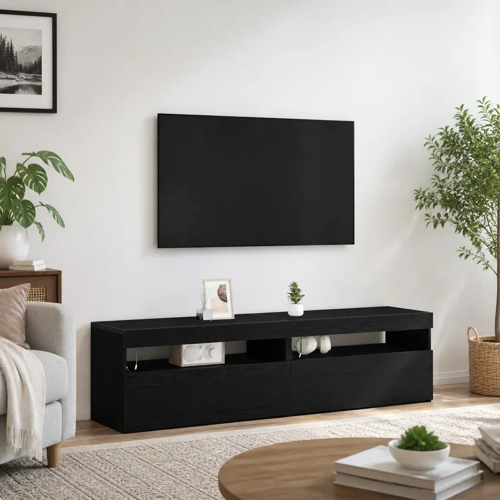 TV Cabinet Set for Media Gear and Accessories