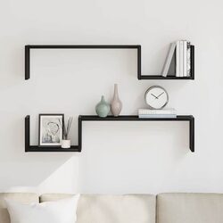 Functional Black Oak Wall Shelves for Any Room