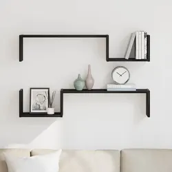 Functional Black Oak Wall Shelves for Any Room
