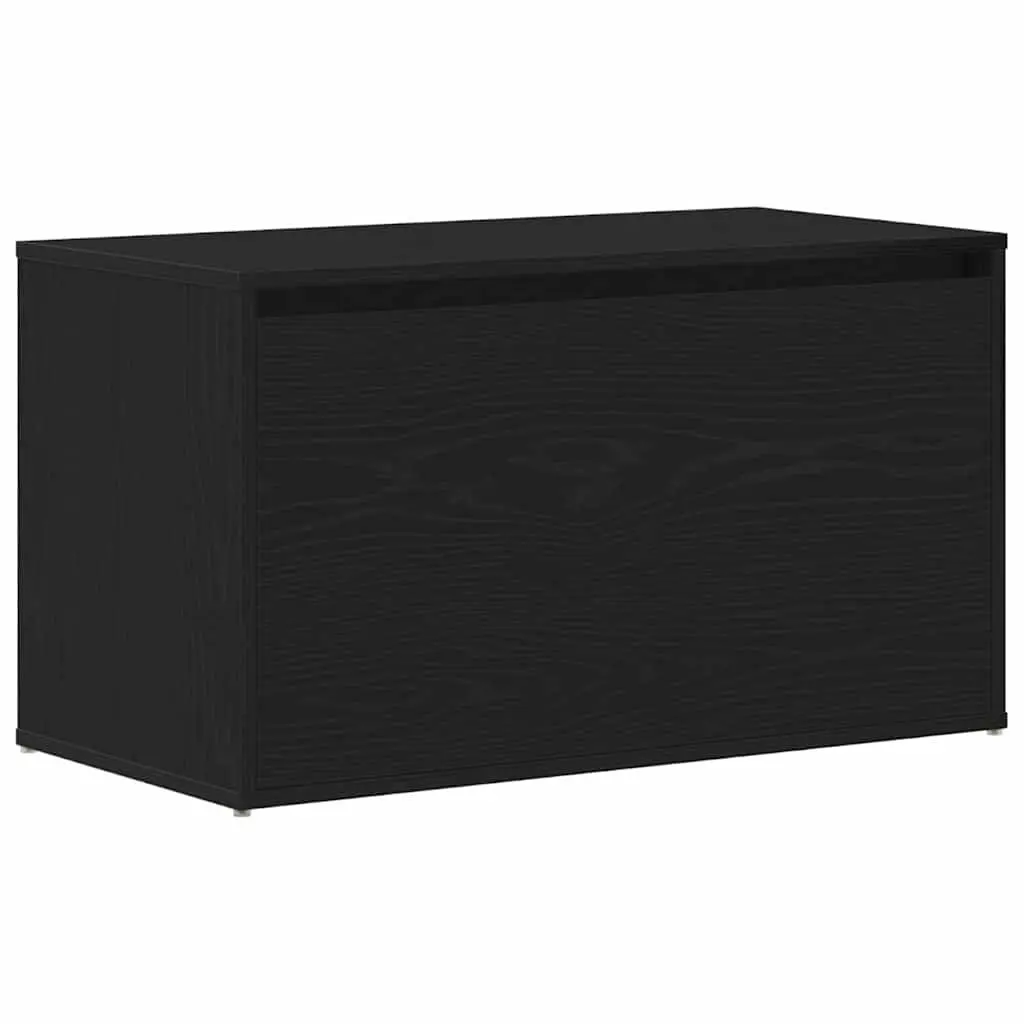 Hall Bench Engineered Wood Compact 80x40x45cm Black Oak