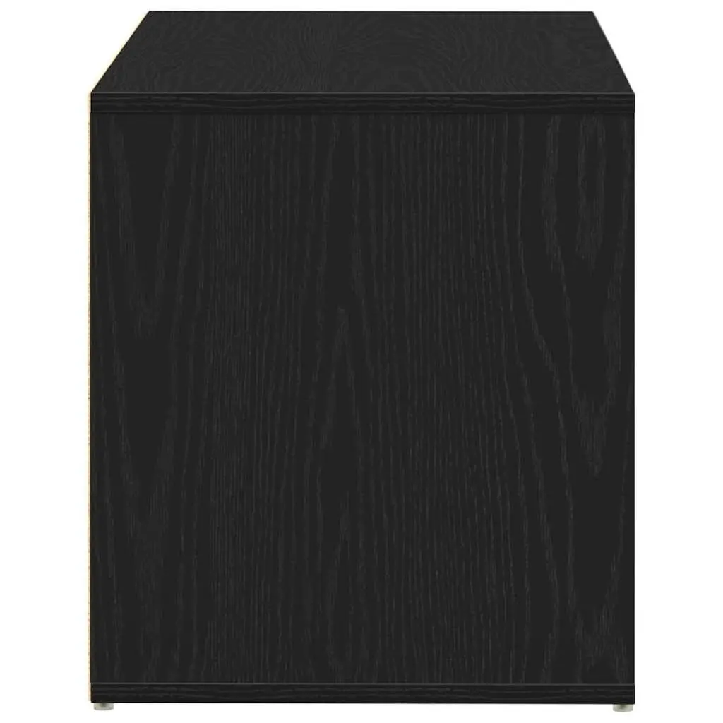 Hall Bench Engineered Wood Compact 80x40x45cm Black Oak