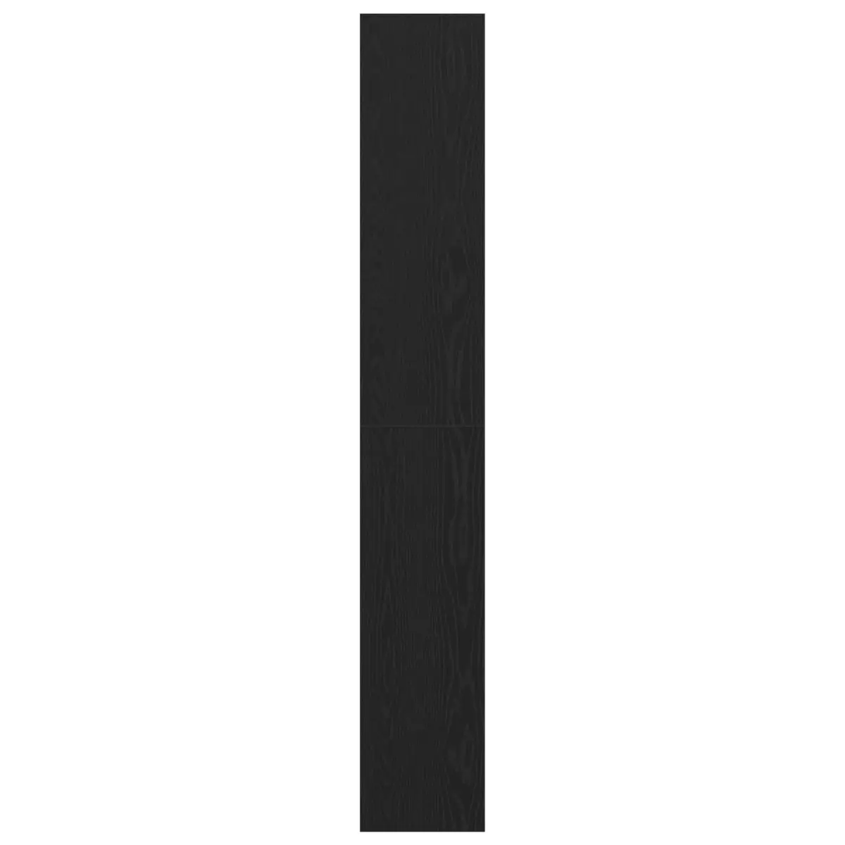 Freestanding Shelving Unit Engineered Wood Black Oak Lounge Storage 198cm with Six Open Cube Shelves