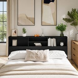 Practical Wall-Mounted Storage Headboard Cabinet