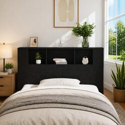 Practical Wall-Mounted Headboard Cabinet for Bedrooms