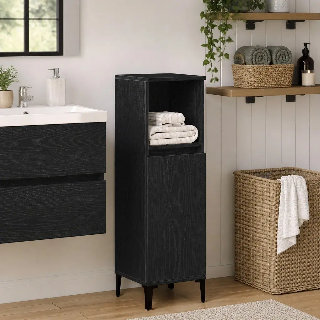 Black Bathroom Cabinet for Space-Saving Solutions
