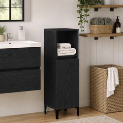Practical Black Bathroom Cabinet for Space-Saving Solutions