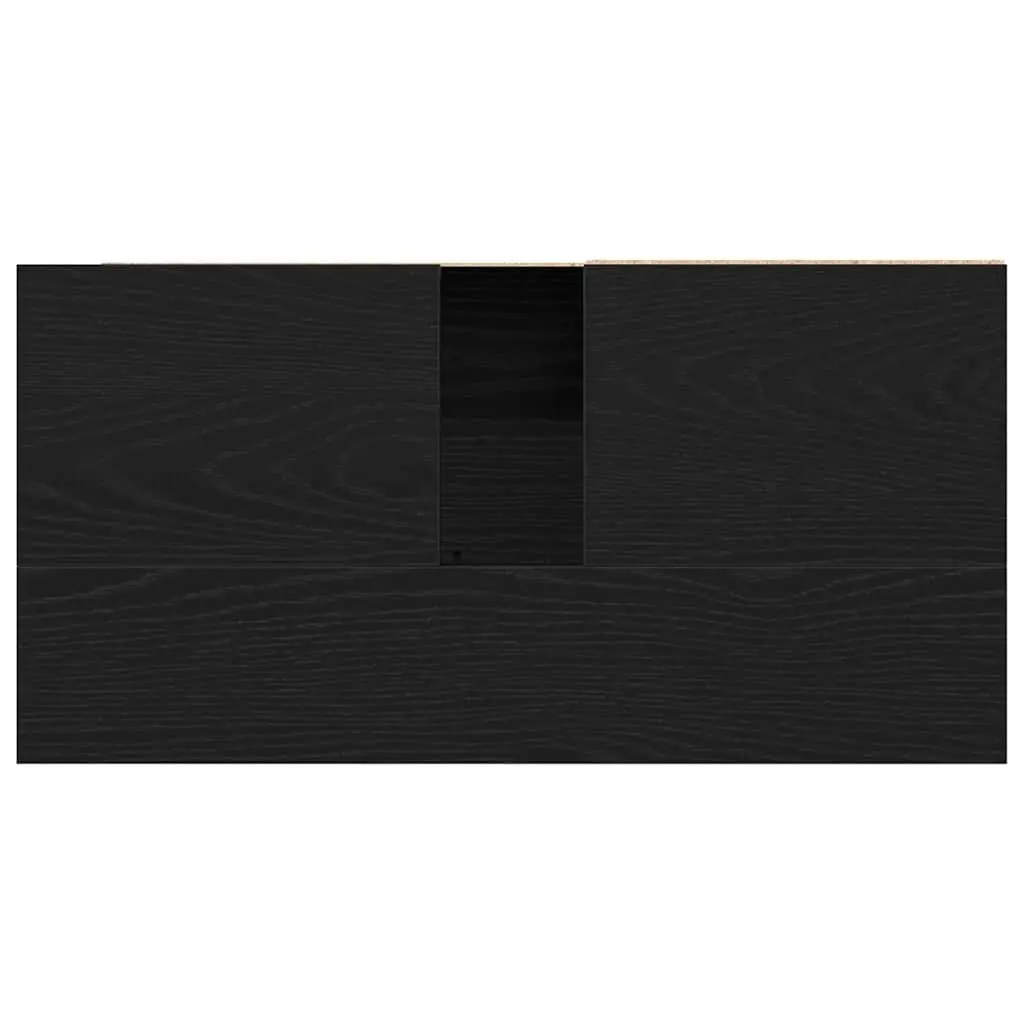 Bathroom Vanity Cabinet Engineered Wood Wall-Mounted Black Oak