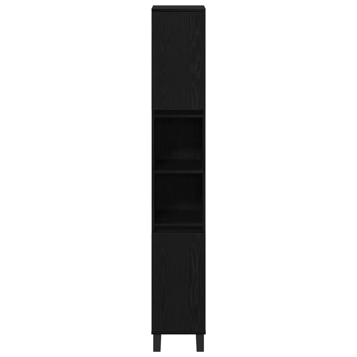 Bathroom Vanity Cabinet Engineered Wood 30x30x190cm Black