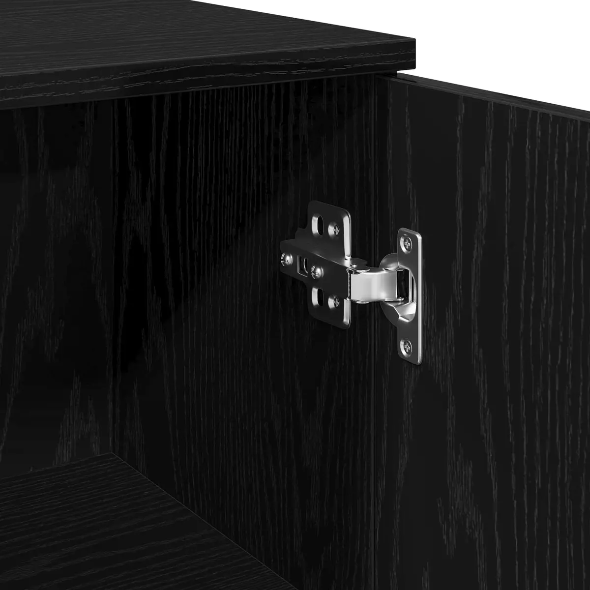 Bathroom Vanity Cabinet Engineered Wood 30x30x190cm Black
